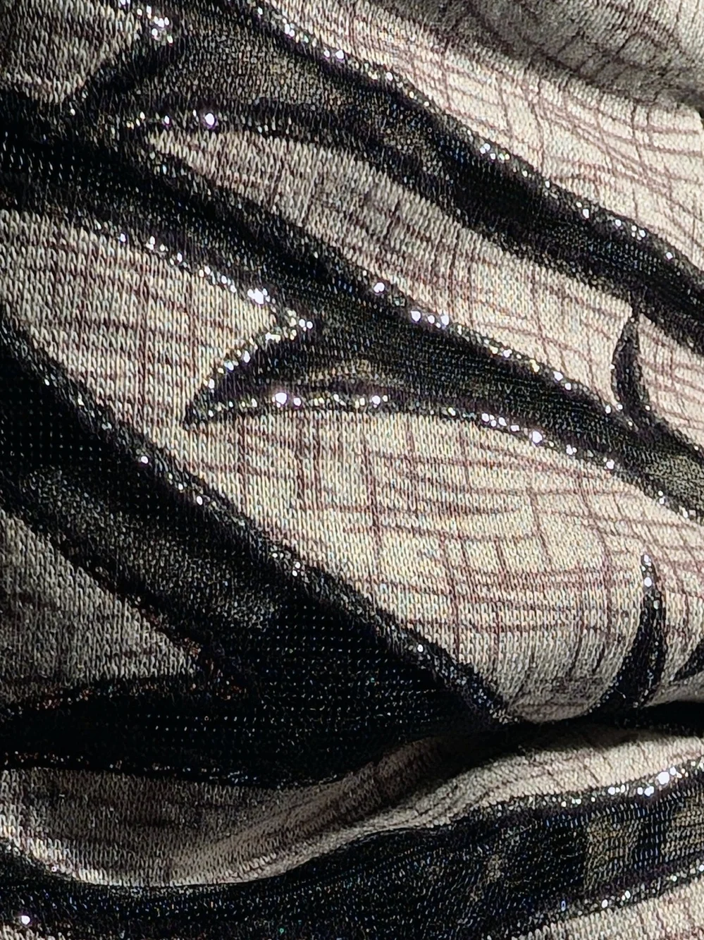 VTG Whimsigoth Art Nouveau Tulip Sheer Mesh Scarf Extra Long 8